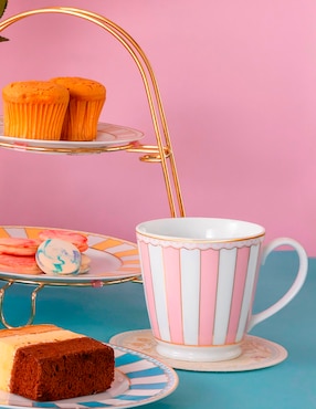 Taza redonda Noritake Carnivale pink