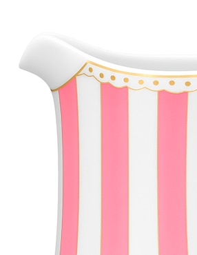 Cremera Noritake Carnivale pink de porcelana