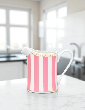 Cremera Noritake Carnivale pink de porcelana