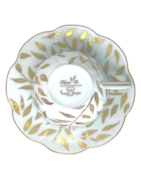 Taza terno Royal Limoges Olivier Gold 2 piezas