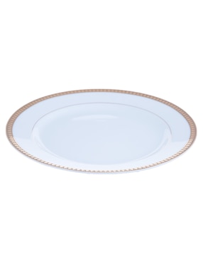 Plato postre Christofle de porcelana