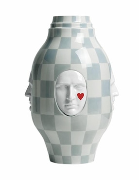 Escultura Lladró Conversation Vase I azul