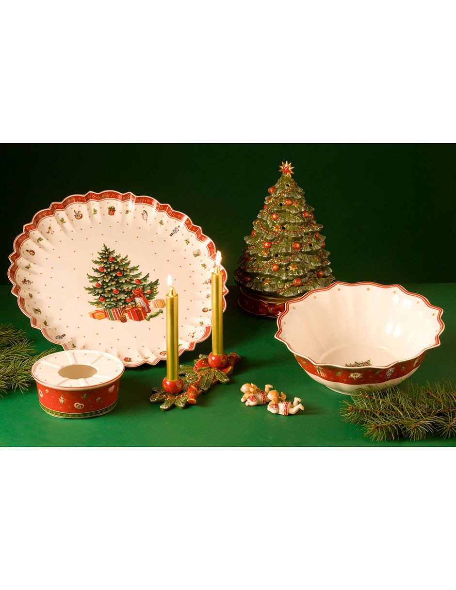Figura decorativa de árbol navidad Toy's Delight de porcelana 4