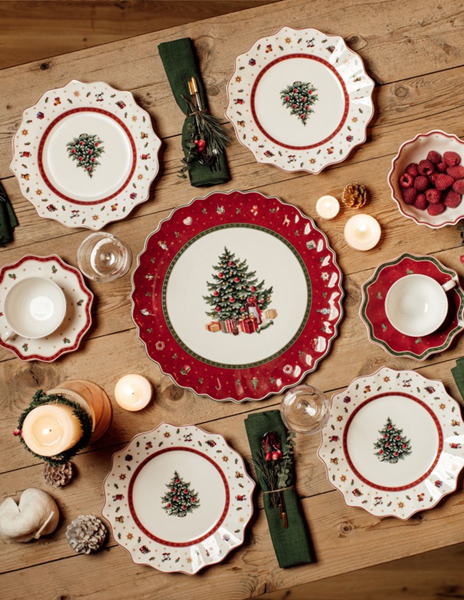 Platón navideño Toy's Delight de porcelana 3