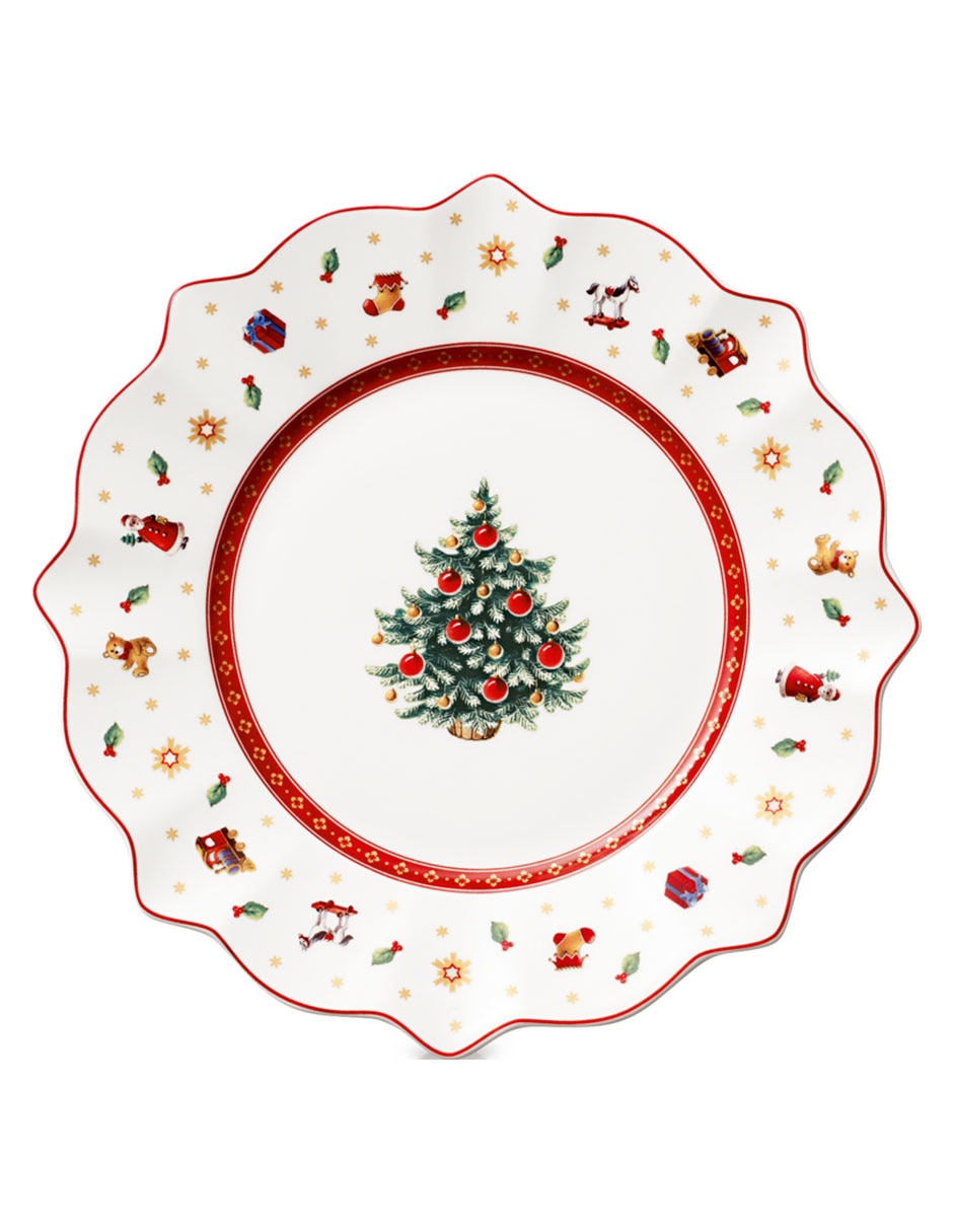 Plato navideño Toy's Delight de porcelana