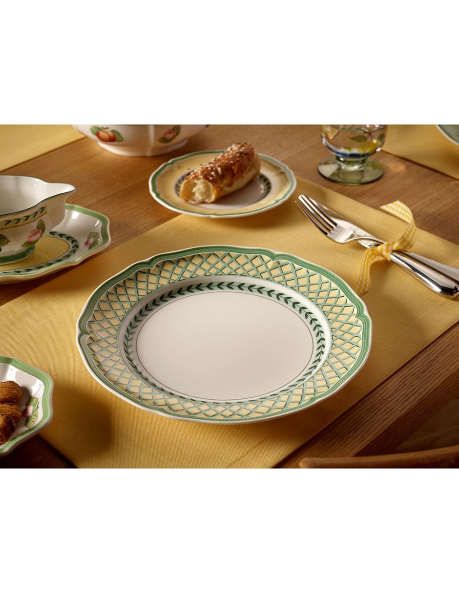Plato pastel French Garden de porcelana 3