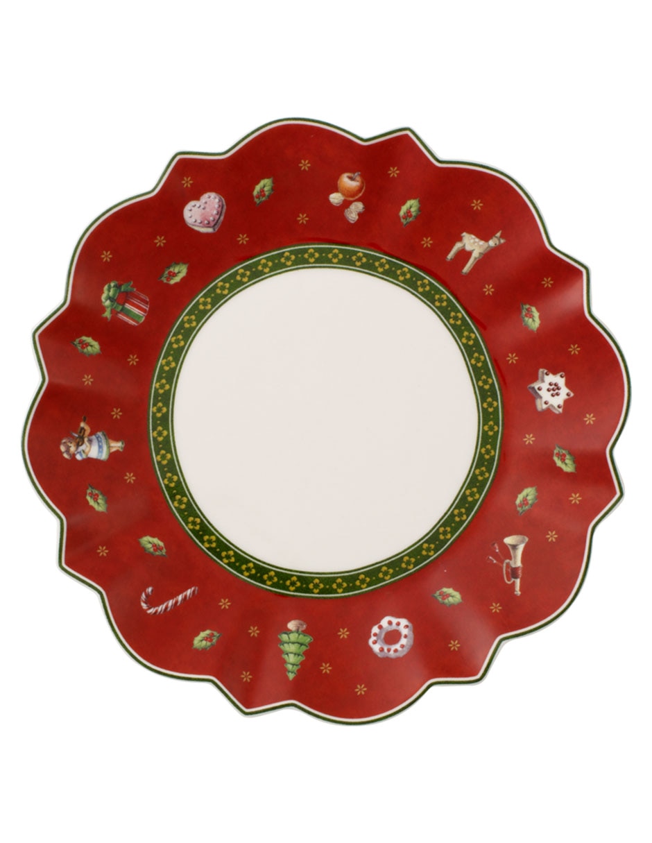 Plato pan navideño navideño Toy's Delight de porcelana