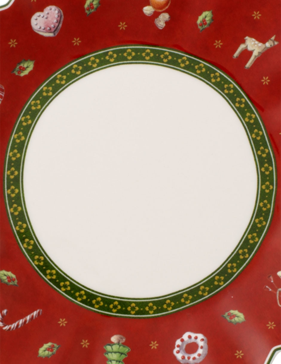 Plato pan navideño navideño Toy's Delight de porcelana 2