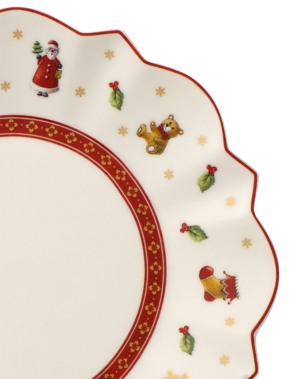 Plato pan navideño navideño Toy's Delight de porcelana 3