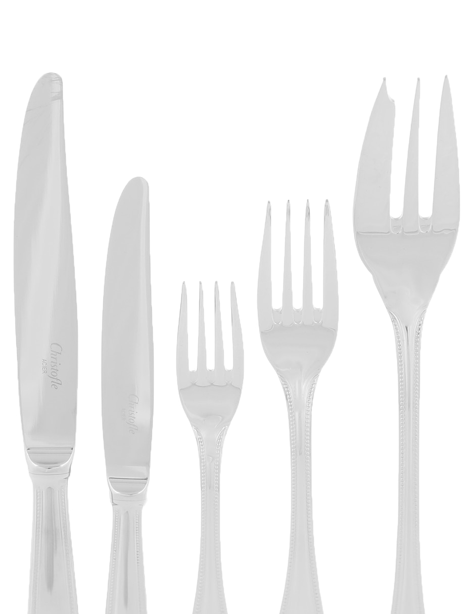 Set cubiertos de acero 75 piezas