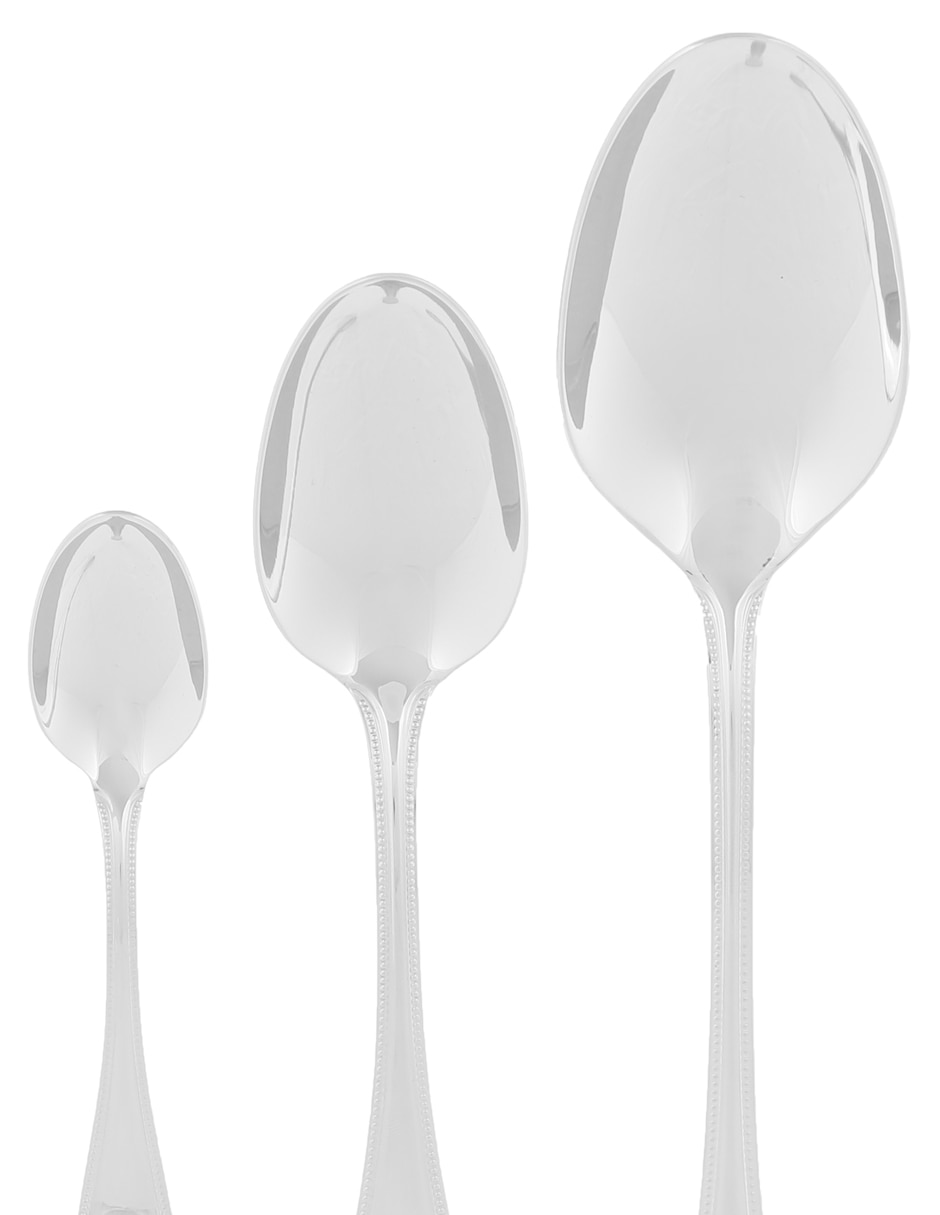 Set cubiertos de acero 75 piezas