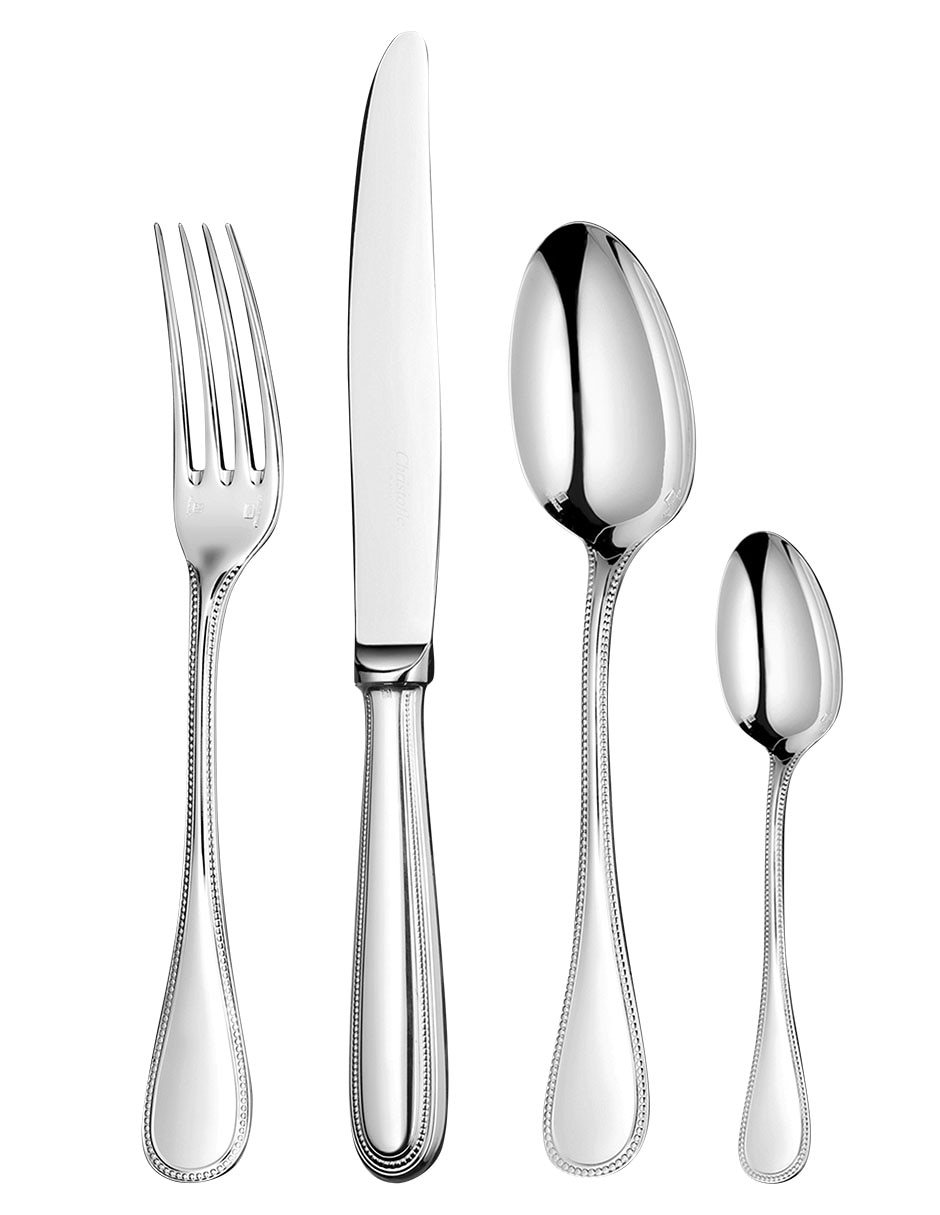 Set cubiertos Perles de acero inoxidable 48 piezas