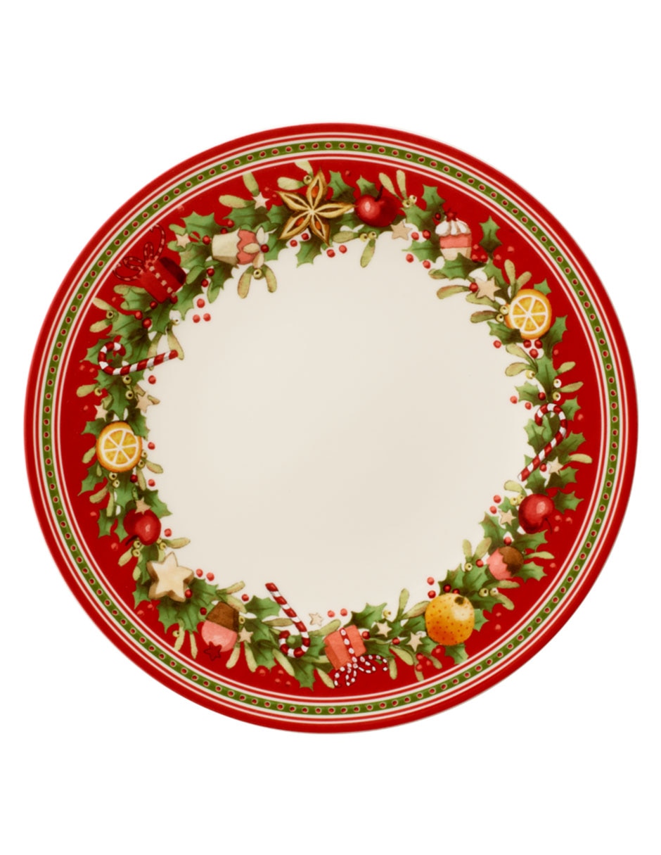 Plato trinche navideño Winter Bakery Deli de porcelana