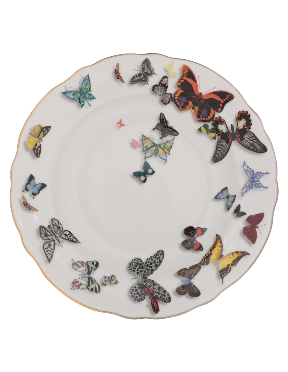 Plato sopa Butterfly Parade de porcelana 2