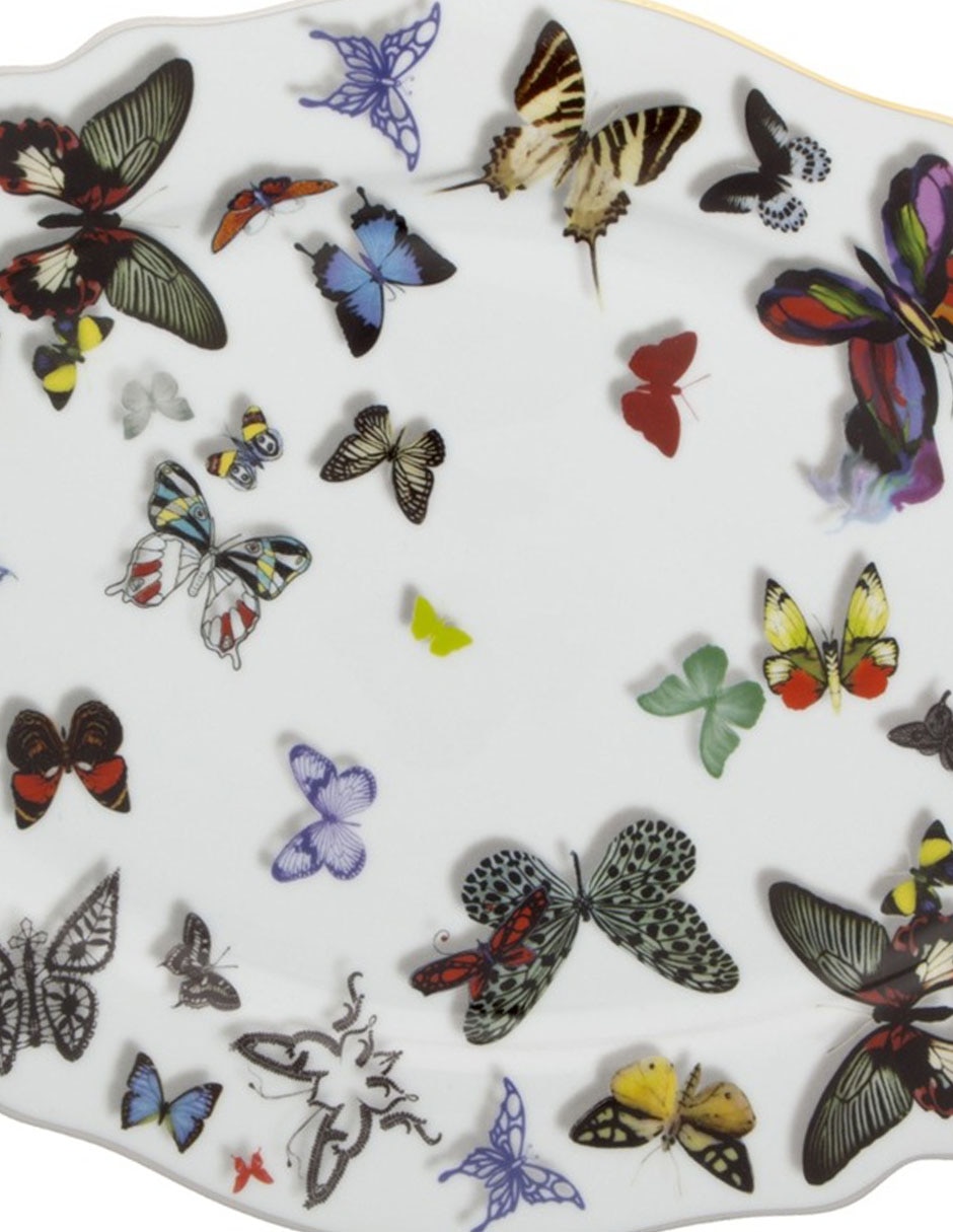 Platón Butterfly de porcelana 2
