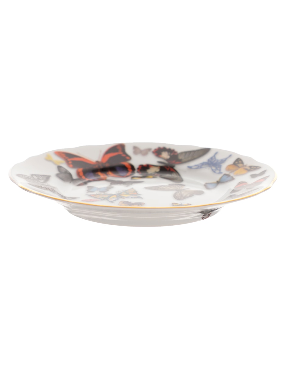 Plato pan Butterfly Parade de porcelana Plato pan Butterfly Parade de porcelana