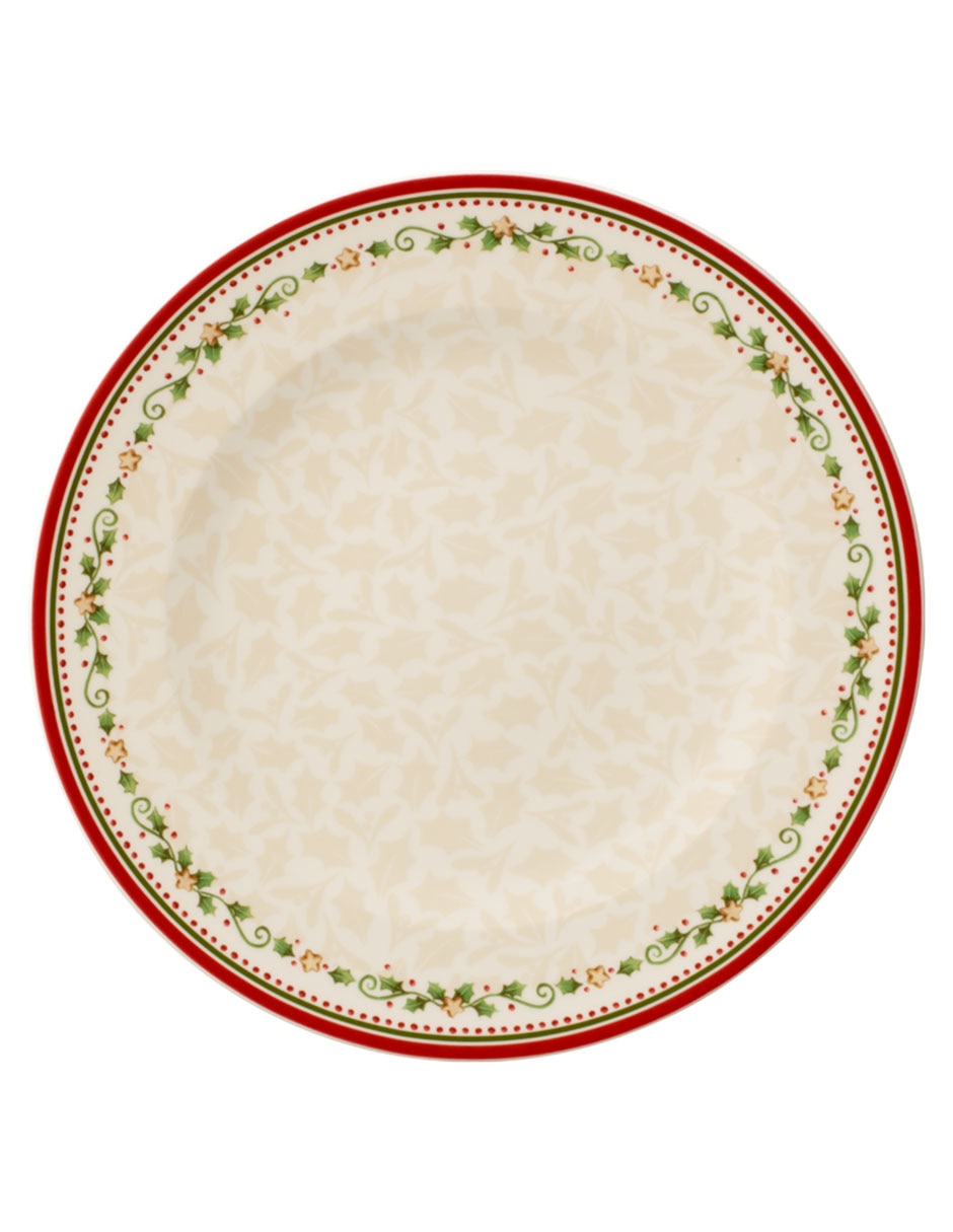 Platón navideño Falling Star de porcelana