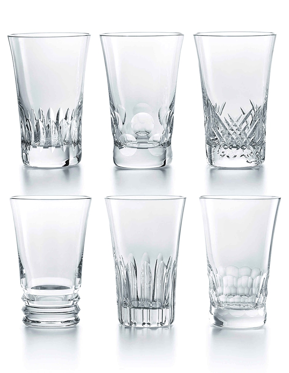 Set vasos de cristal con 6 piezas