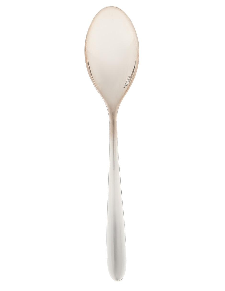 Set de 6 cucharas Mood espresso chico plateado 2
