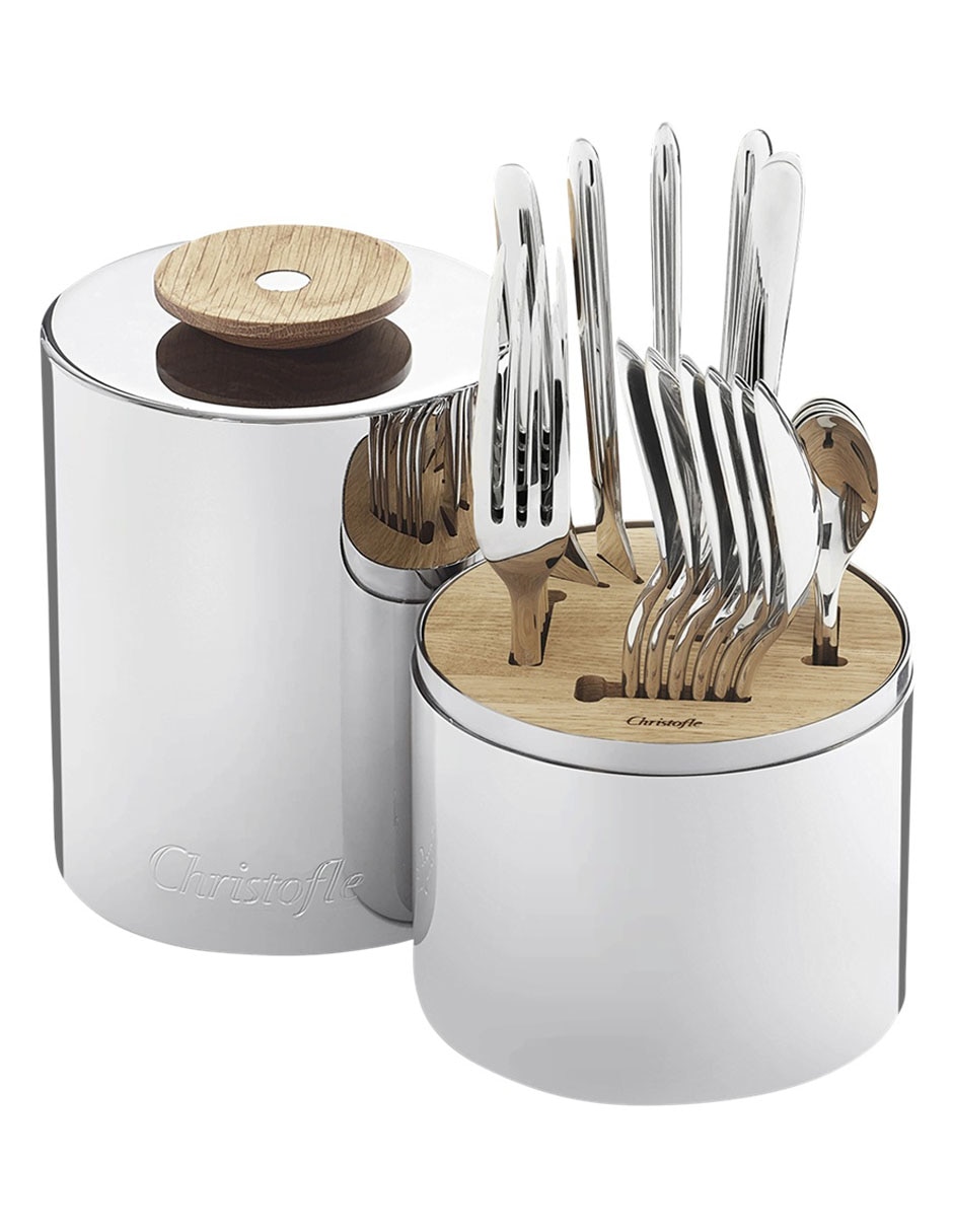 Set cubiertos de acero 24 piezas 2
