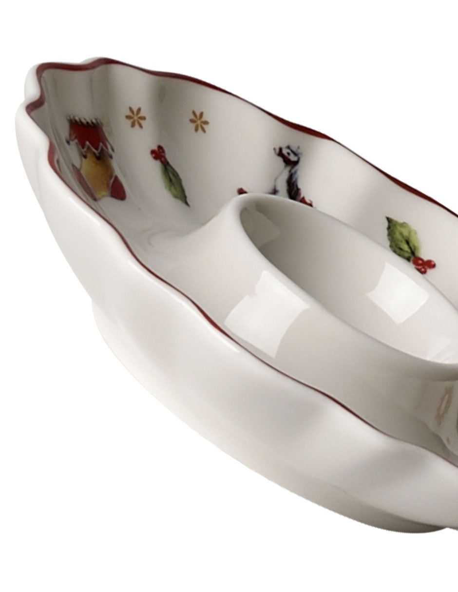 Huevera navideña Toy's Delight de porcelana