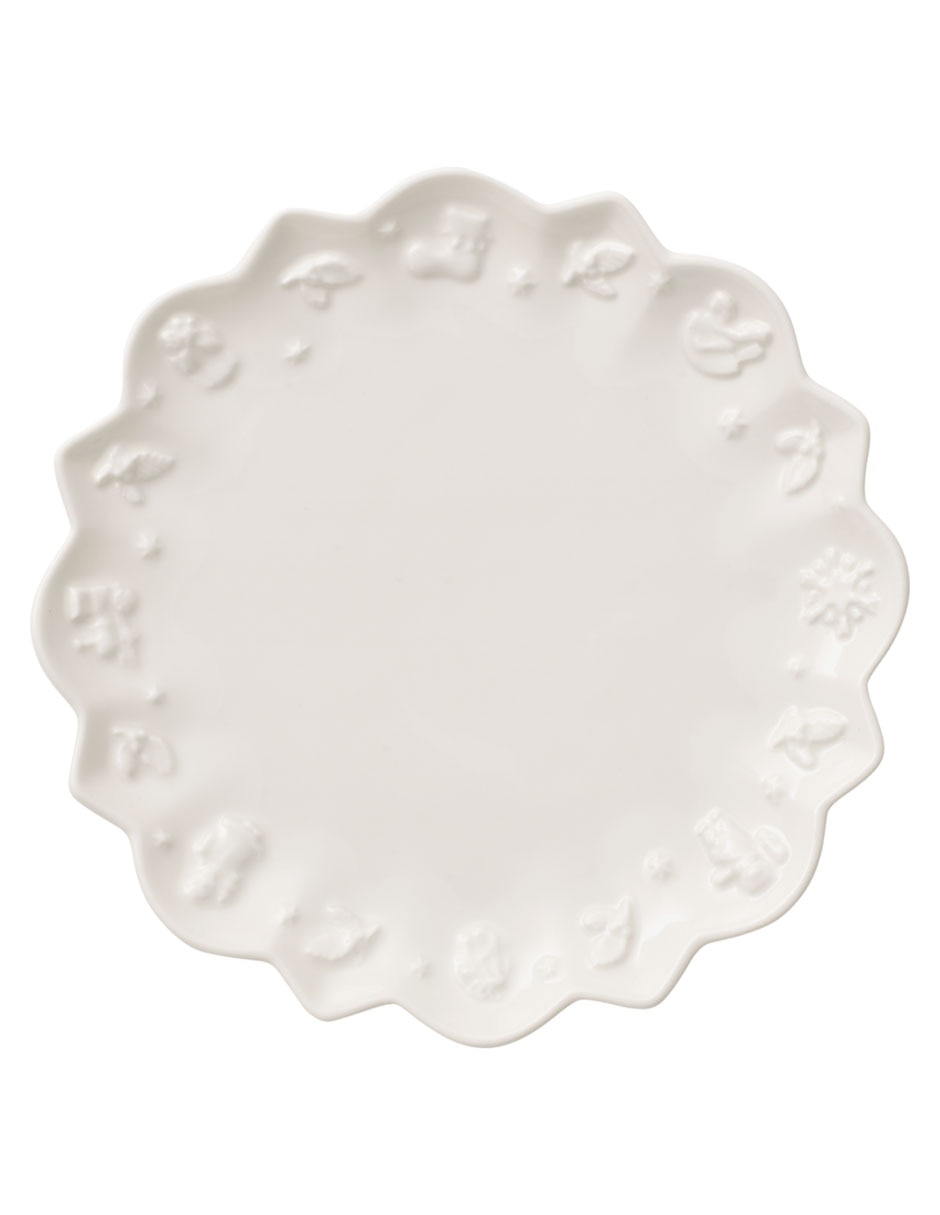 Plato para taza navideño Toy's Delight de porcelana Plato para taza navideño Toy's Delight de porcelana