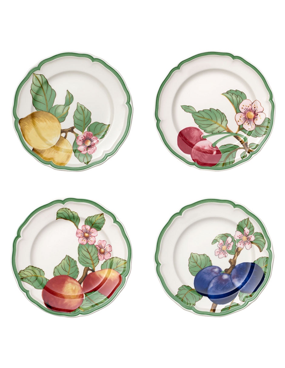Set platos de porcelana 4 piezas Set platos de porcelana 4 piezas