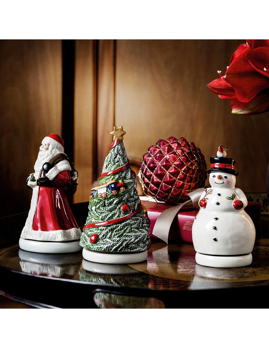 Figura decorativa de santa claus de porcelana 4