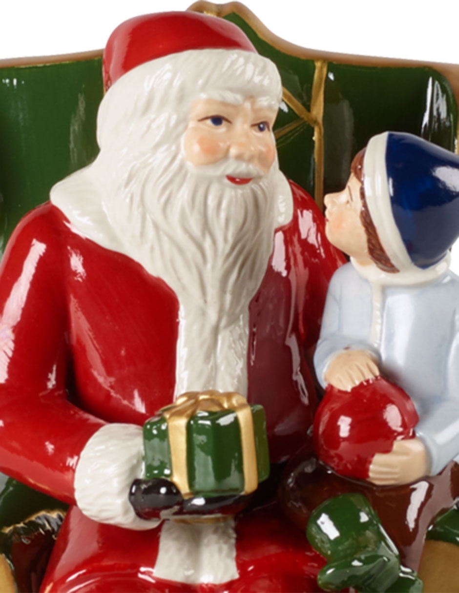 Figura decorativa de santa claus de porcelana 2