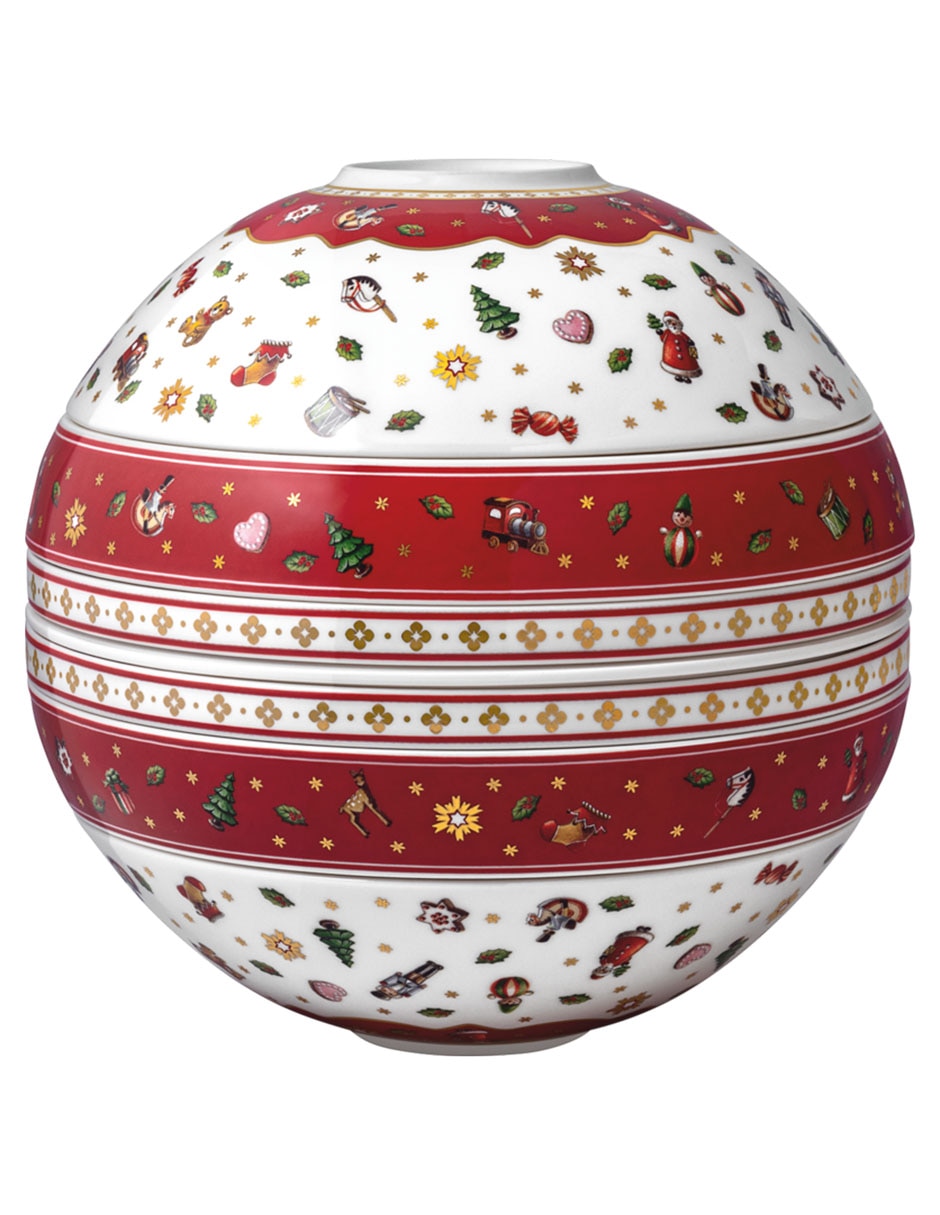 Platón navideño de porcelana