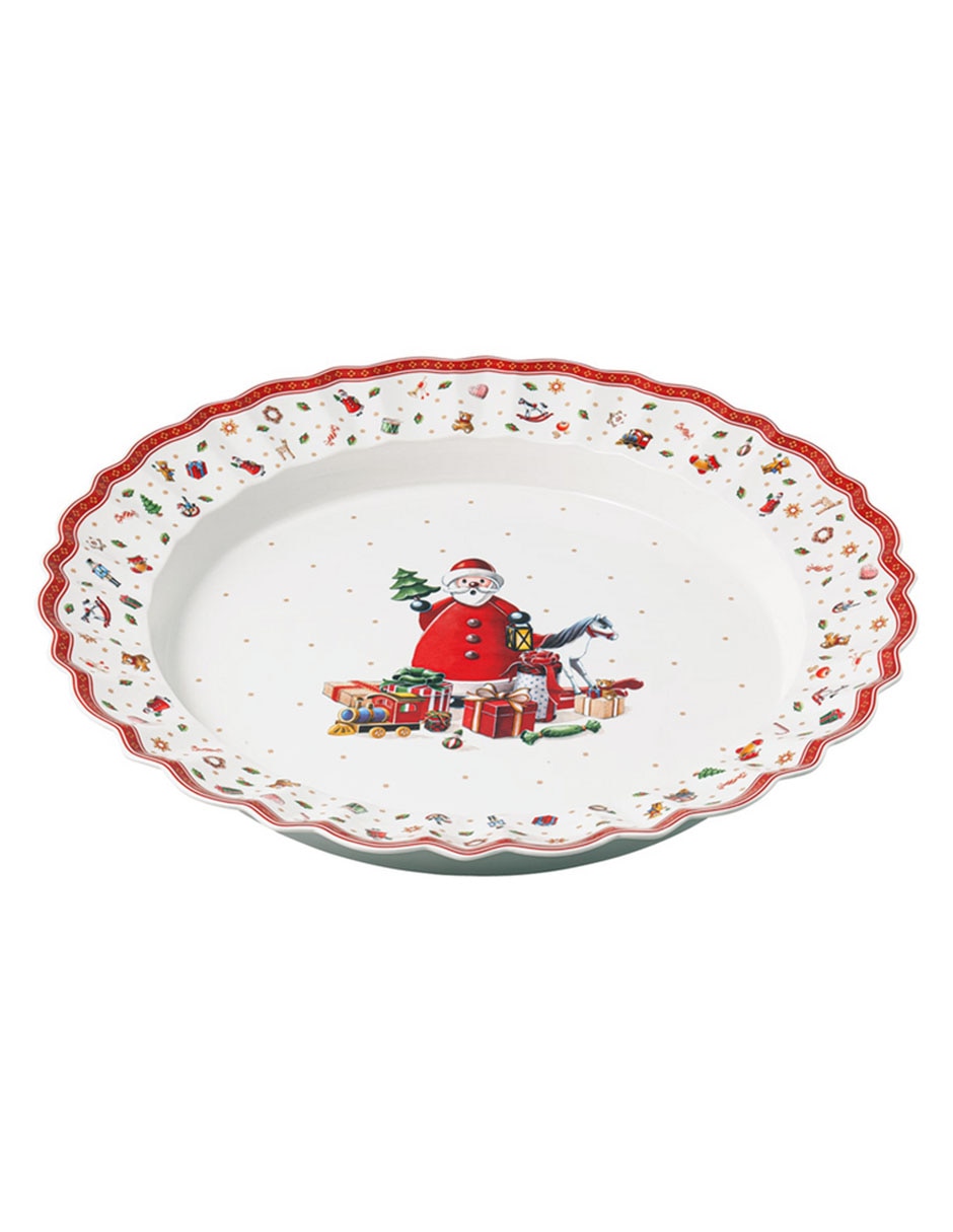 Platón navideño de porcelana