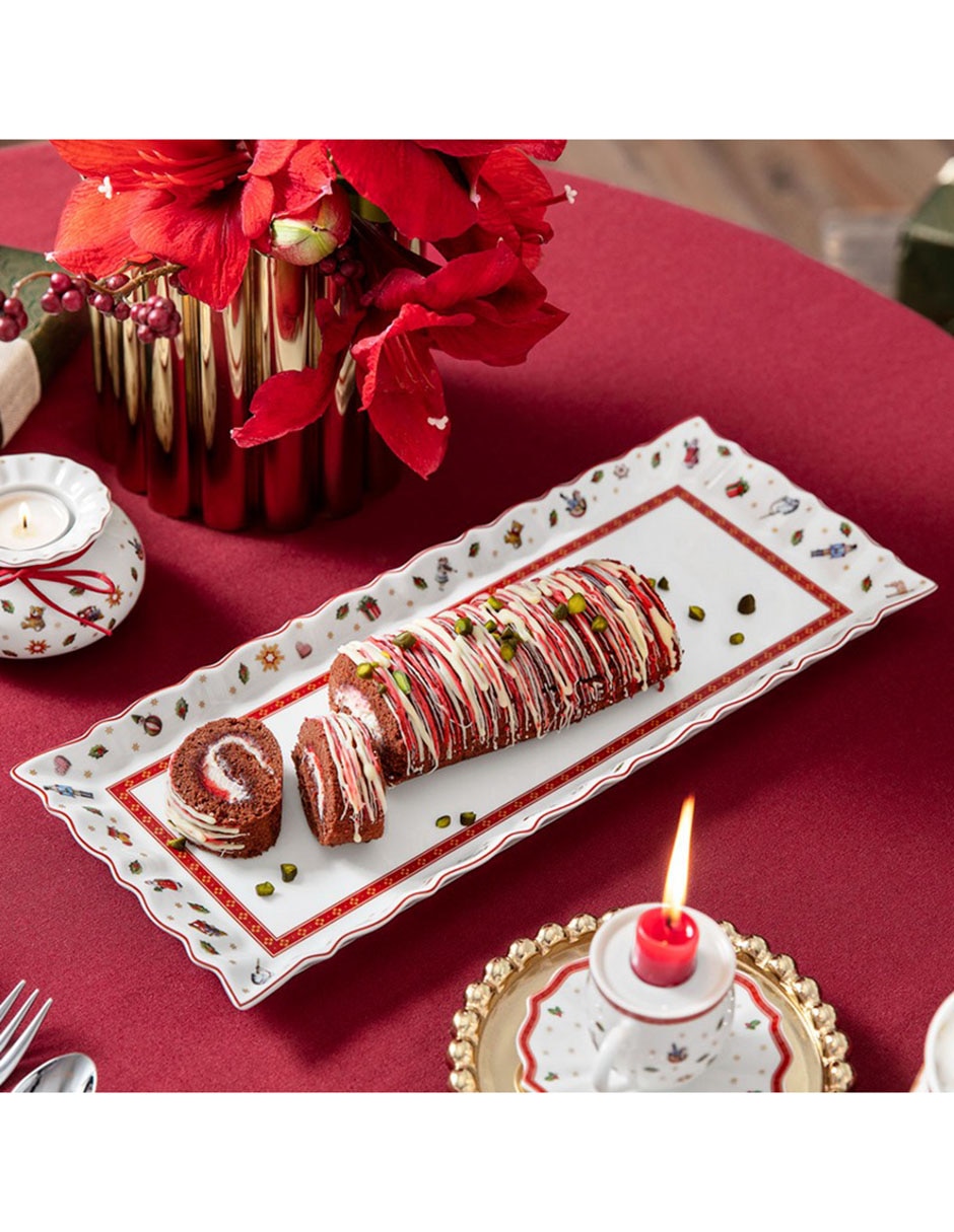 Platón navideño Toys Delight de porcelana 4