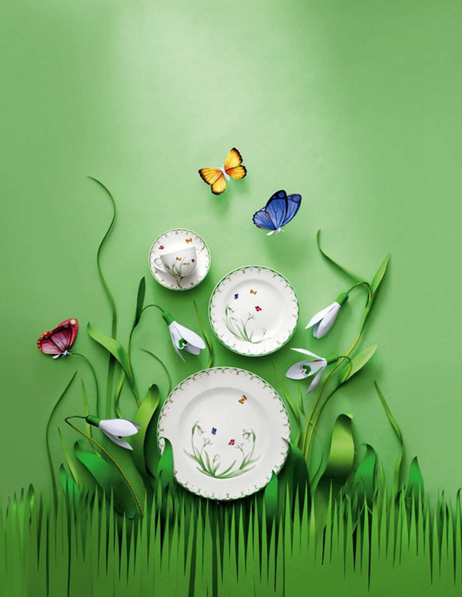 Plato para taza de porcelana 3