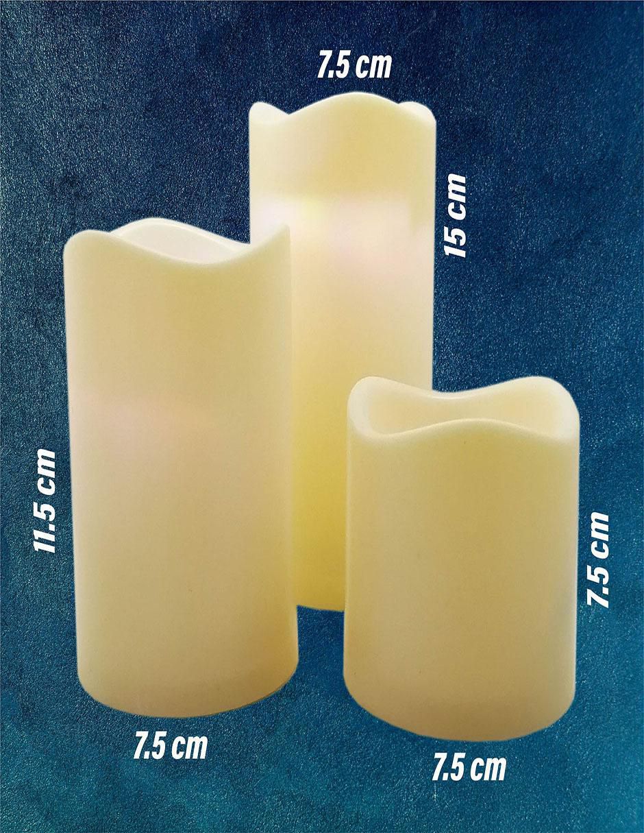 Velas LED 3 piezas 2