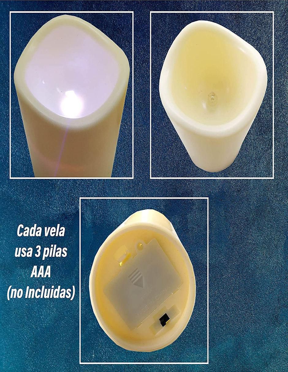 Velas LED 3 piezas 3