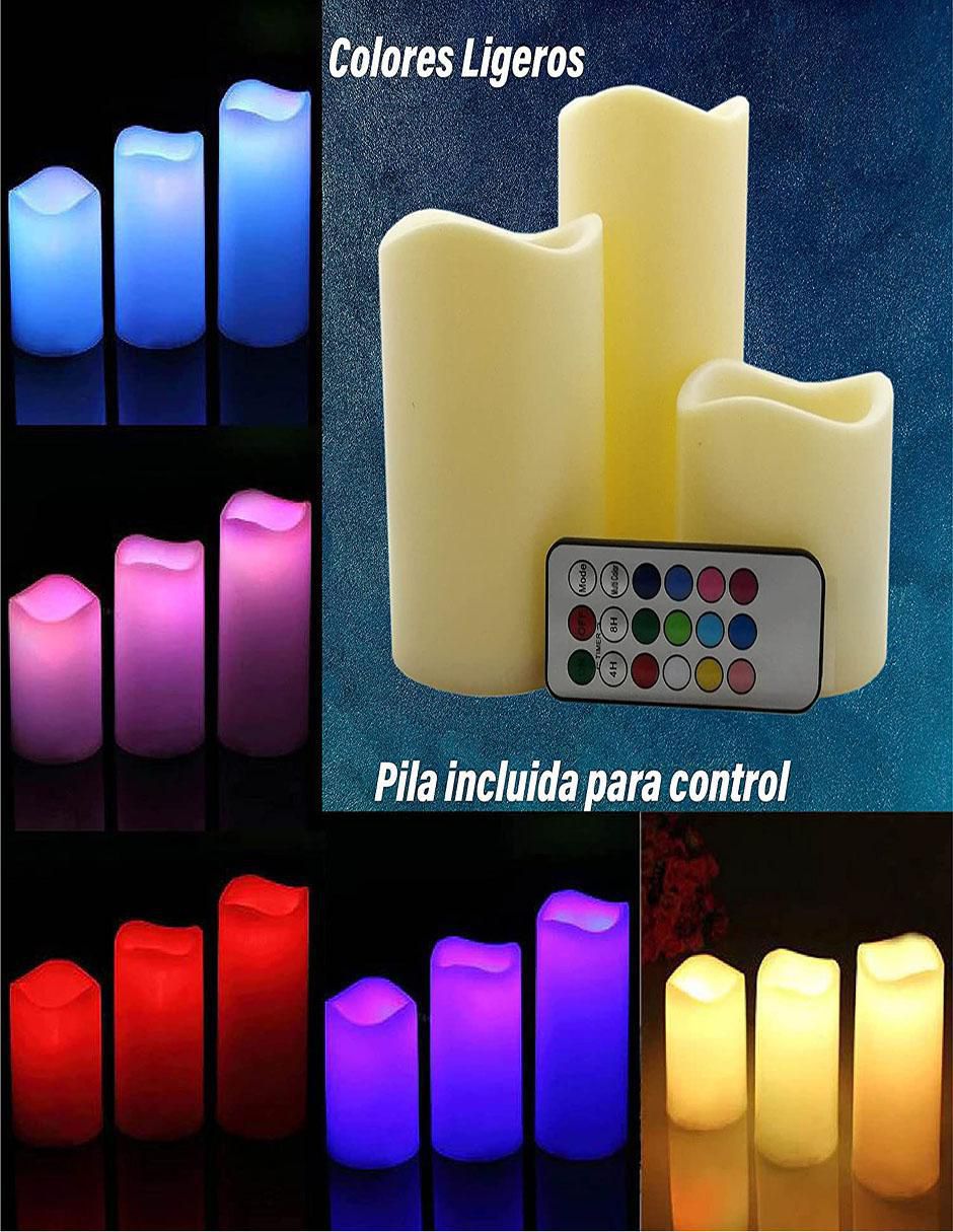 Velas LED 3 piezas 5
