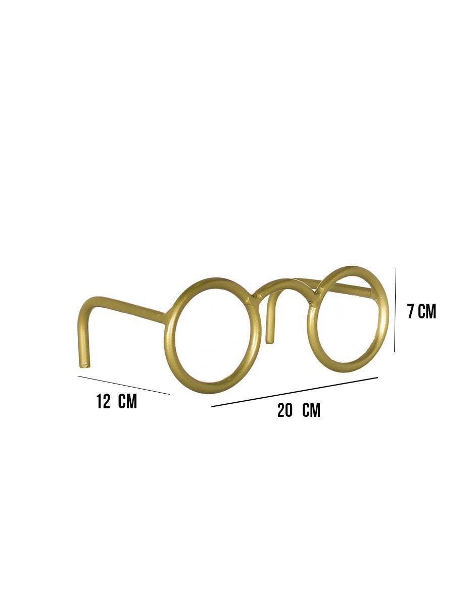 Figura decorativa lentes Corner Home de metal 3