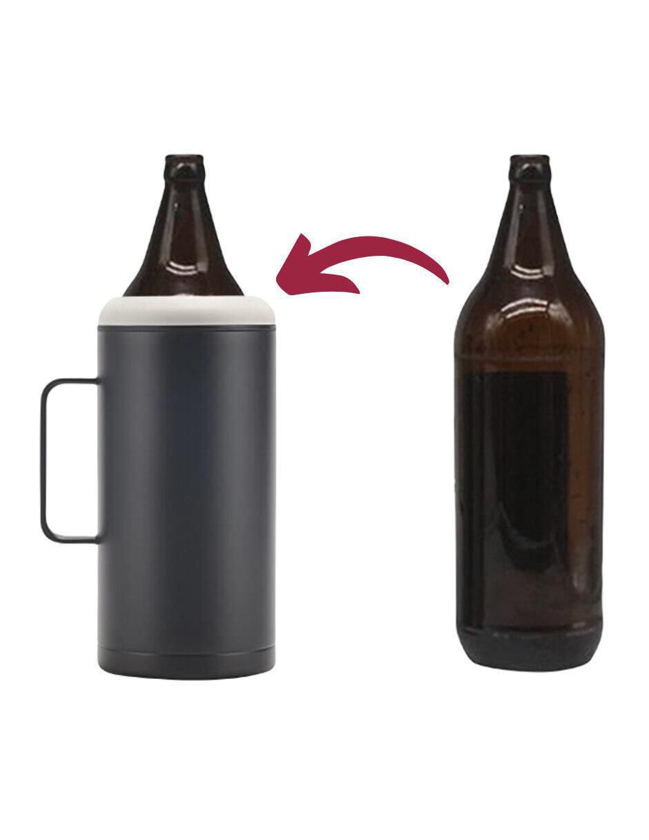 Termo de acero inoxidable con tapa rosca 1.2 L 4