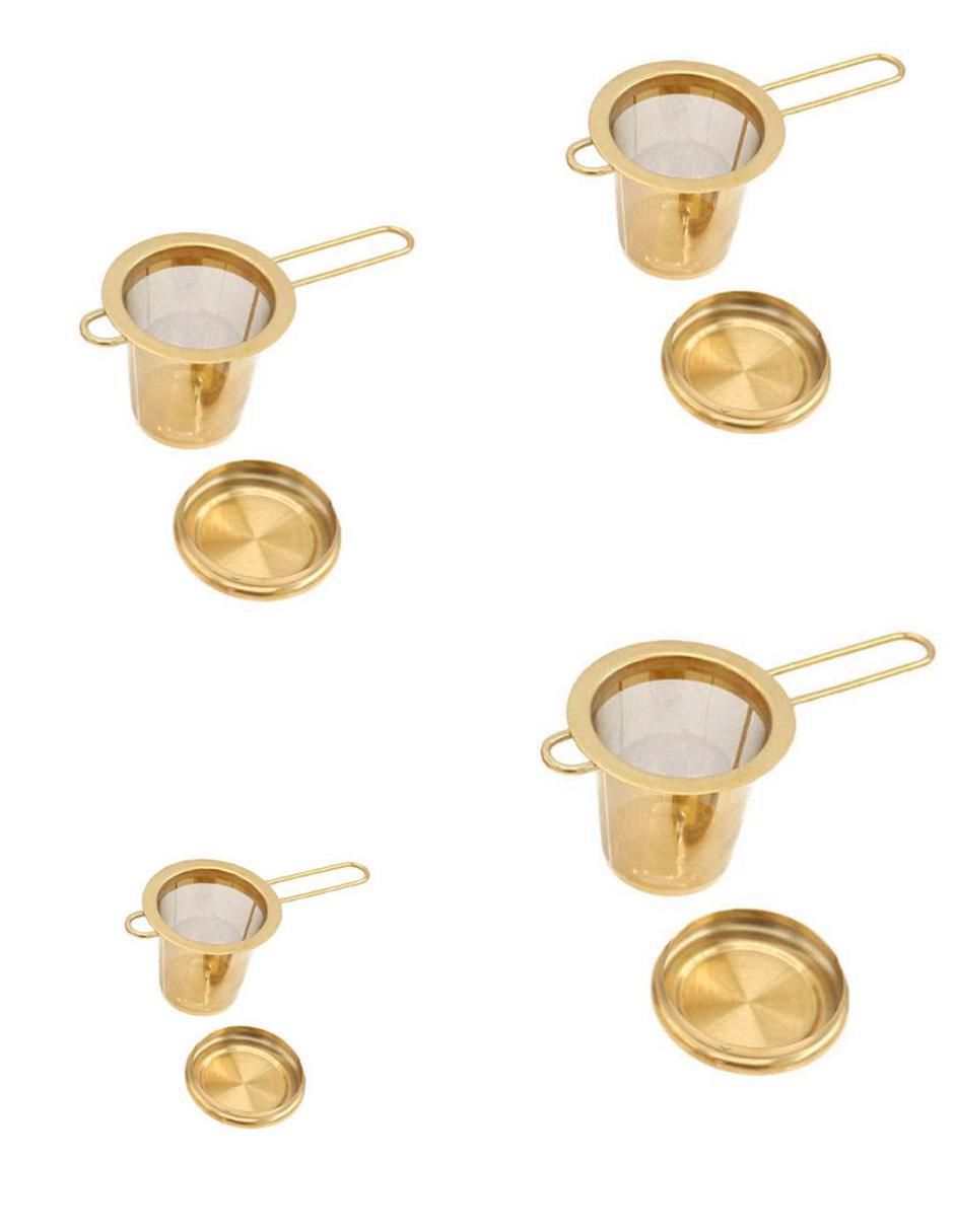 Set infusor de acero inoxidable para té
