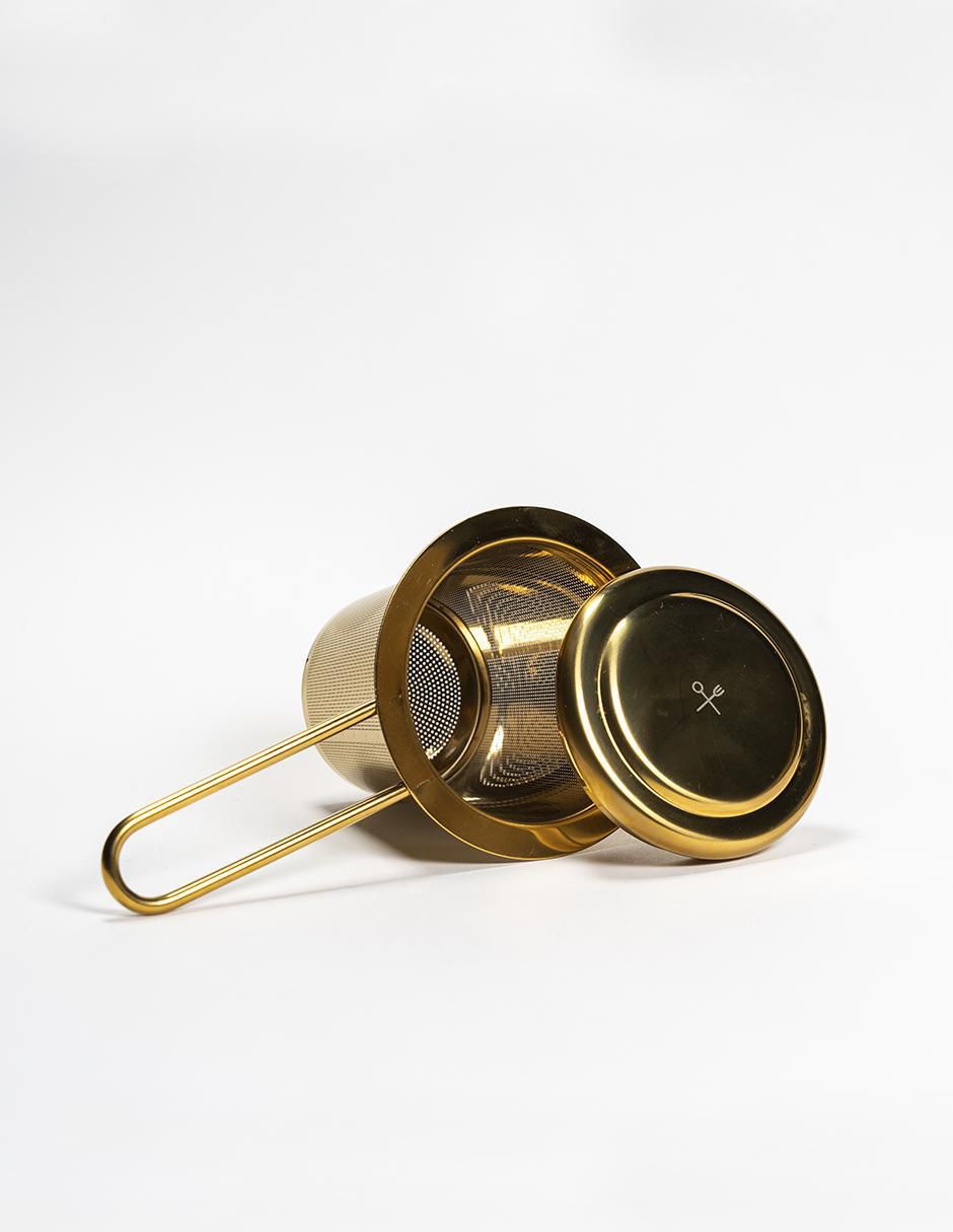 Set infusor de acero inoxidable para té 4