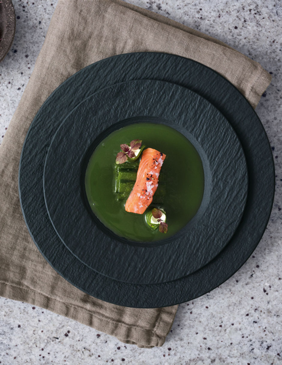 Plato trinche Manufacture Rock de porcelana 3