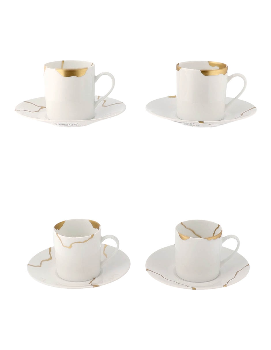 Set de tazas espresso Kintsugi 12 piezas