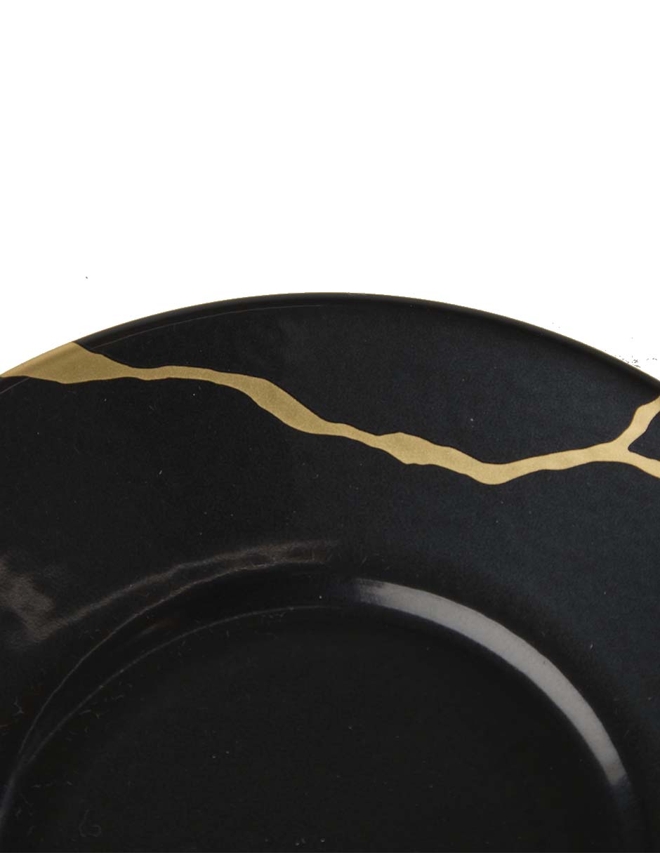 Set de tazas terno Kintsugi Coal 8 piezas 9