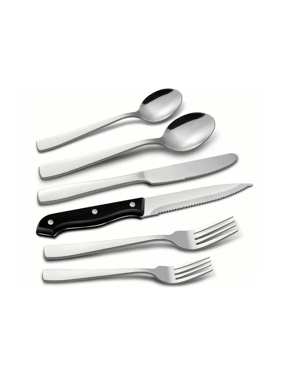 Set cubiertos de acero 48 piezas 2
