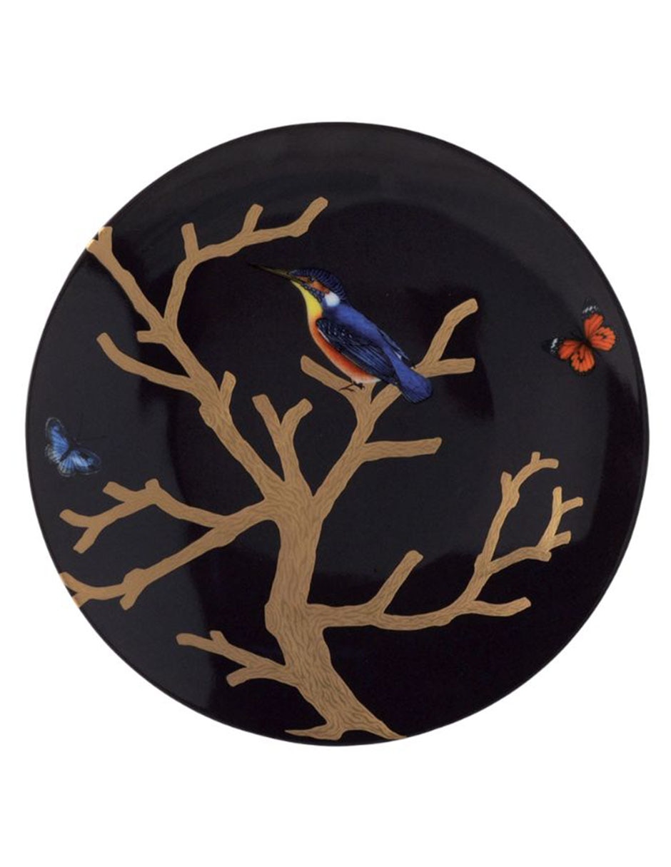 Set platos trinche Aux Oiseaux de porcelana 4 piezas 4
