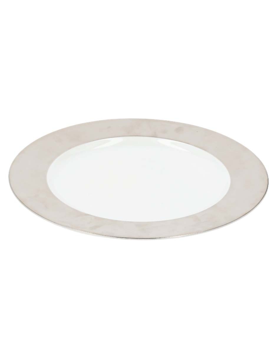 Platón Dune Platine de porcelana