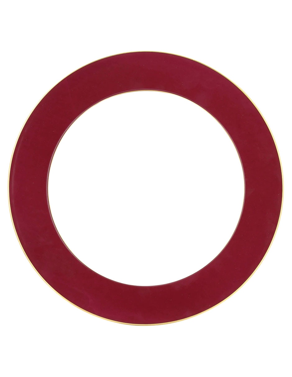 Plato base Opaline Sanguine de porcelana 2