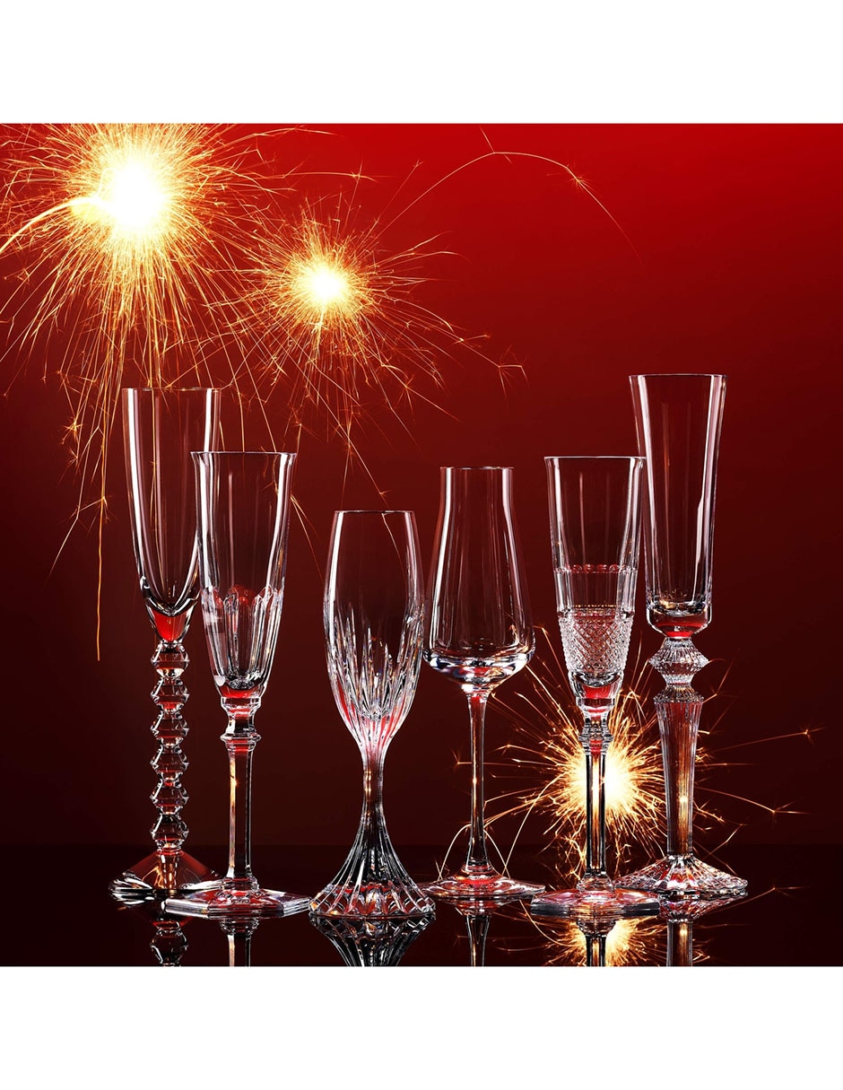 Set de copas para champán Coffret de cristal 2