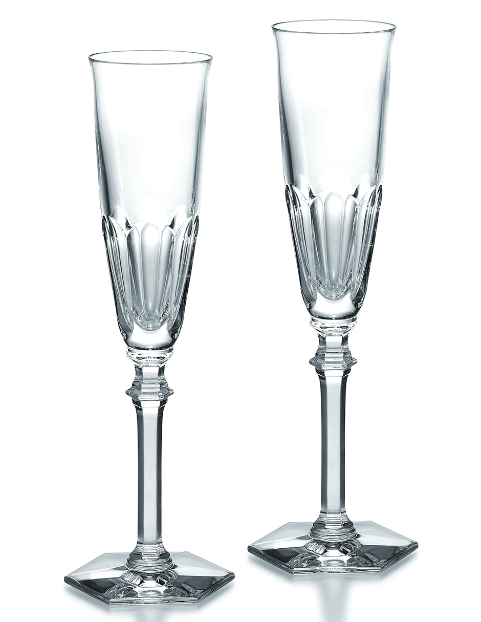Set de copas para champán Harcourt Eve de cristal