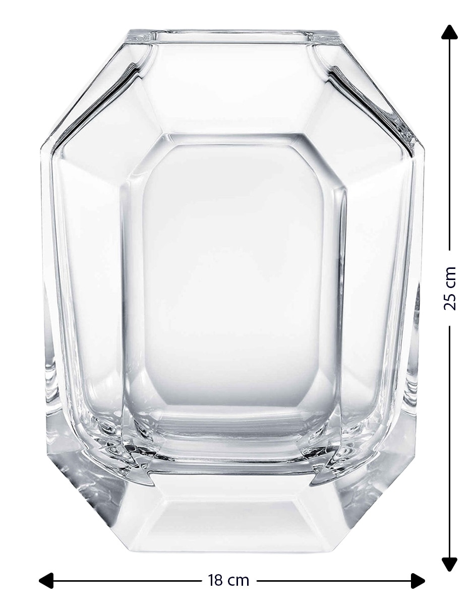 Florero Octogone de cristal 4